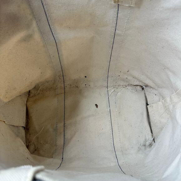 Vintage LL BEAN Boat and Tote Medium Green Straps and Canvas - Picture 6 of 11